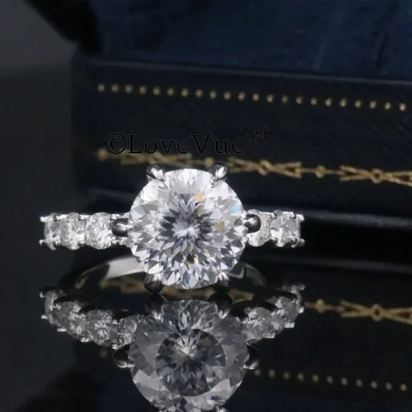 Certified 3ct. t.w. Diamond Brilliant Solitaire Luxury Engagement Wedding Ring - Picture 8 of 17